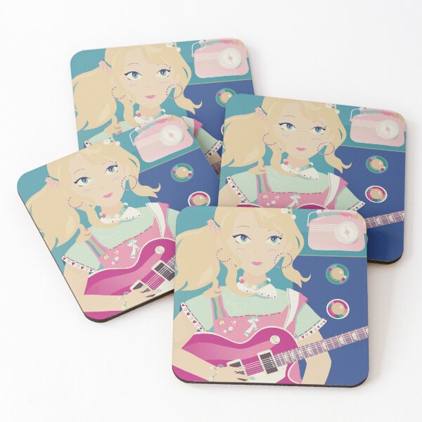 Item preview, Cute Manga Girl Playing Guitar designed and sold by SunnySkyStudio.