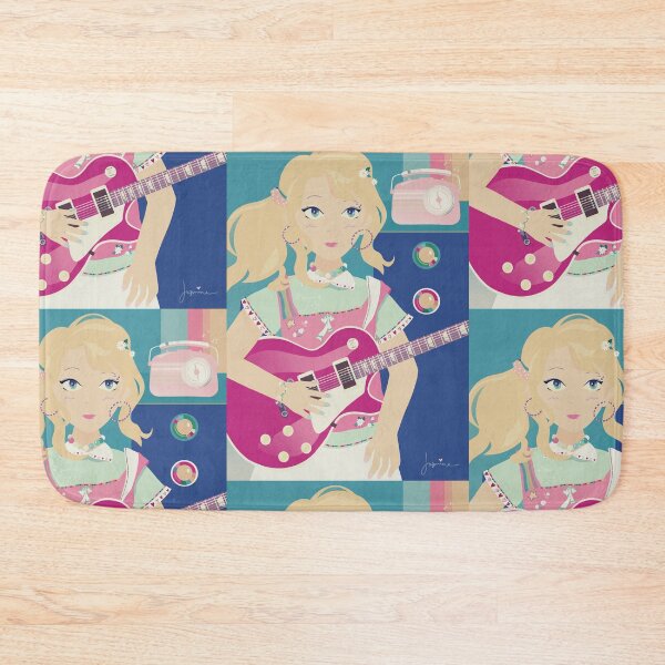 Item preview, Cute Manga Girl Playing Guitar designed and sold by SunnySkyStudio.