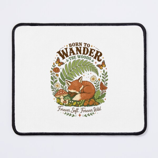 Item preview, Born To Wander The Woods Shirt, Cottagecore Fox Tee, Woodland Nature Lover T-Shirt, Forest Explorer Gift, Cozy Fox Graphic Tee, Mushroom Botanical Apparel, Hiking Wildlife Shirt designed and sold by KAYJAY DESIGNS.