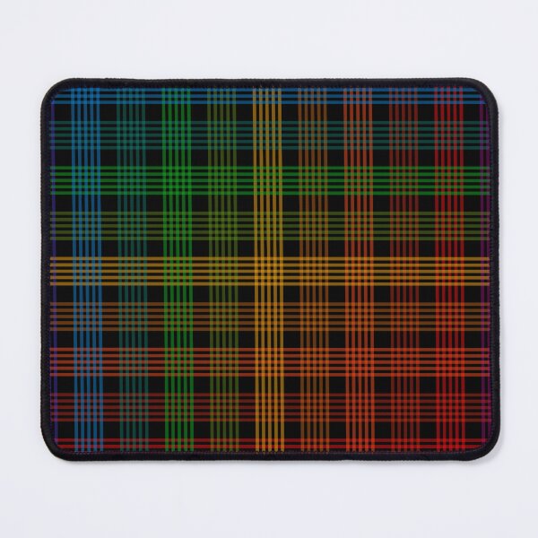Item preview, Plaid Pattern (multicolor lines on black 1) designed and sold by JMParadis.