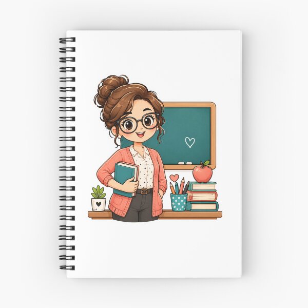 Item preview, Cute Teacher with Books Classroom | Kawaii Teacher Aesthetic | Back to School Cute Illustration designed and sold by Pixanova.