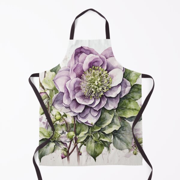 Item preview, Hellebore Flower Watercolor Painting designed and sold by RawNaturePrints.