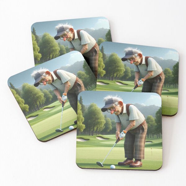 Item preview, Old Fart playing golf designed and sold by Colin Bentham.