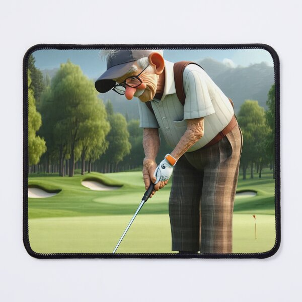 Item preview, Old Fart playing golf designed and sold by Colin Bentham.