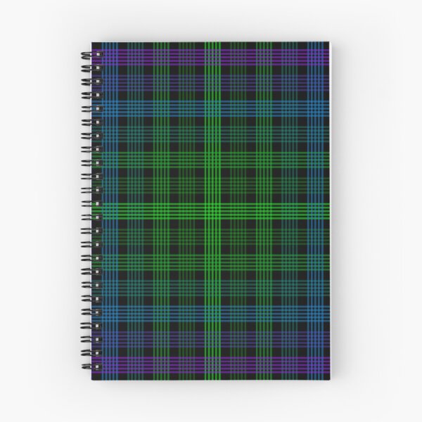 Item preview, Plaid Pattern (multicolor lines on black 2) designed and sold by JMParadis.