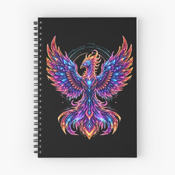 Item preview, Cyber Egypt Phoenix - Neon Geometric Bennu Bird designed and sold by alalame.