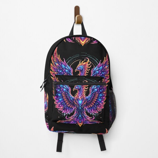 Item preview, Cyber Egypt Phoenix - Neon Geometric Bennu Bird designed and sold by alalame.