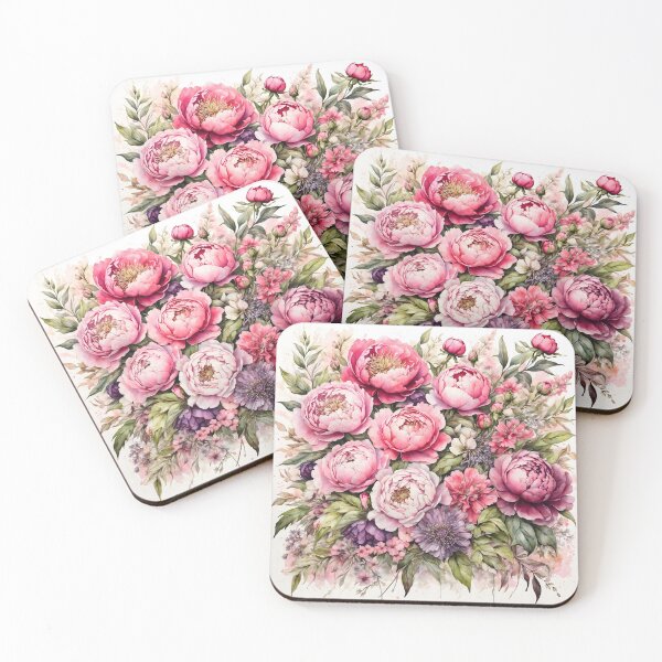 Item preview, Mixed Flower Bouquet Watercolor Painting designed and sold by RawNaturePrints.