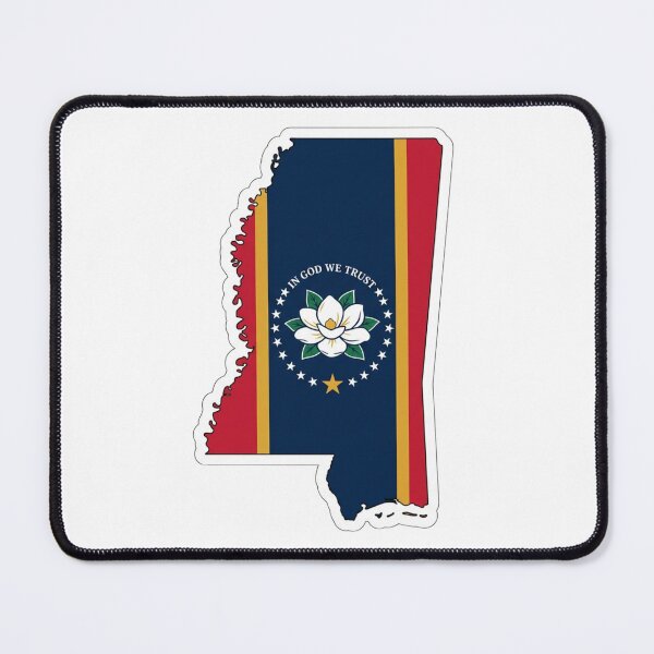 Item preview, Mississippi State Flag Map Shape Design MS Pride designed and sold by raedattia.