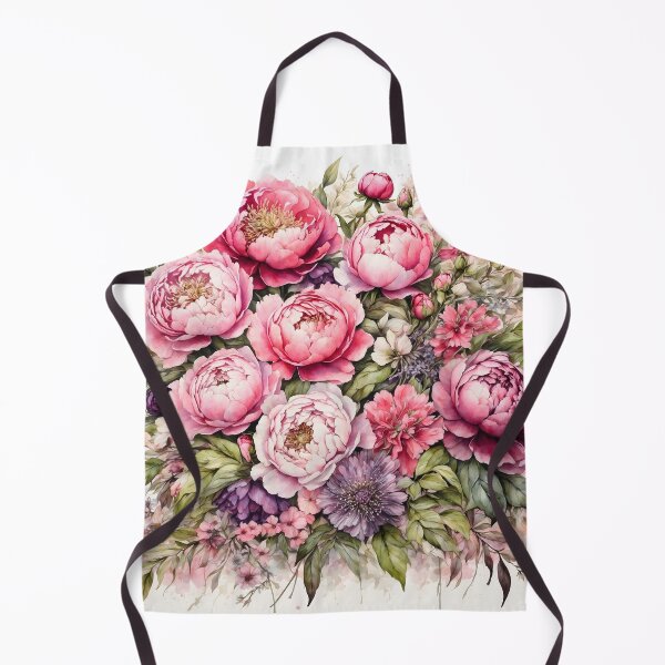Aperçu de l'œuvre Peinture à l'aquarelle d'un bouquet de fleurs mélangées créée et vendue par RawNaturePrints.