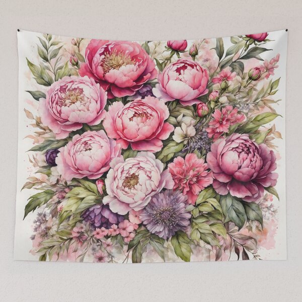 Item preview, Mixed Flower Bouquet Watercolor Painting designed and sold by RawNaturePrints.