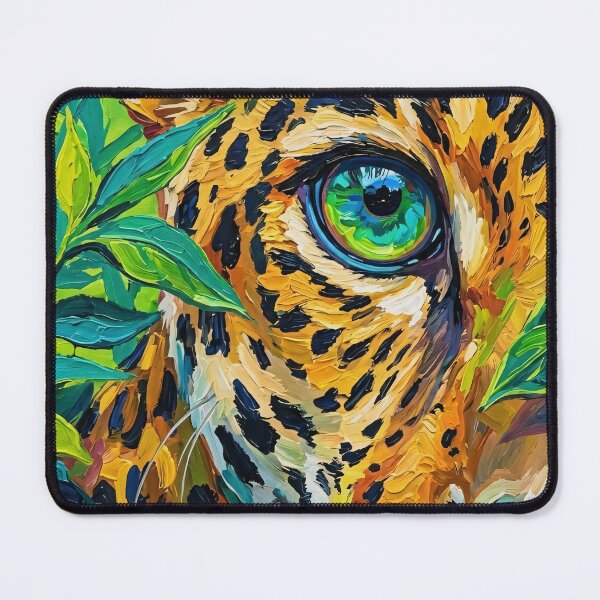 Item preview, Leopard Oil Painting Jungle Wildlife Art designed and sold by veyraatelier.