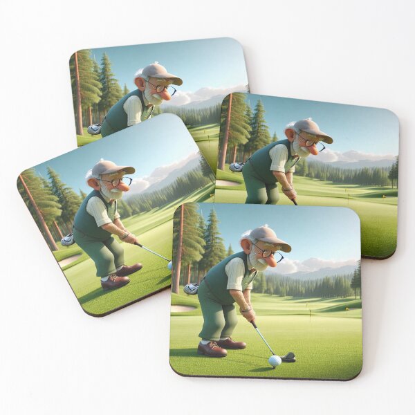 Item preview, Old Fart playing golf designed and sold by Colin Bentham.