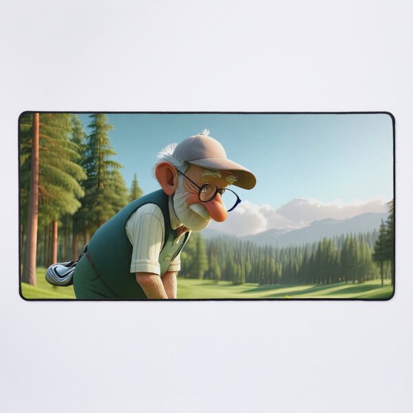 Item preview, Old Fart playing golf designed and sold by Colin Bentham.