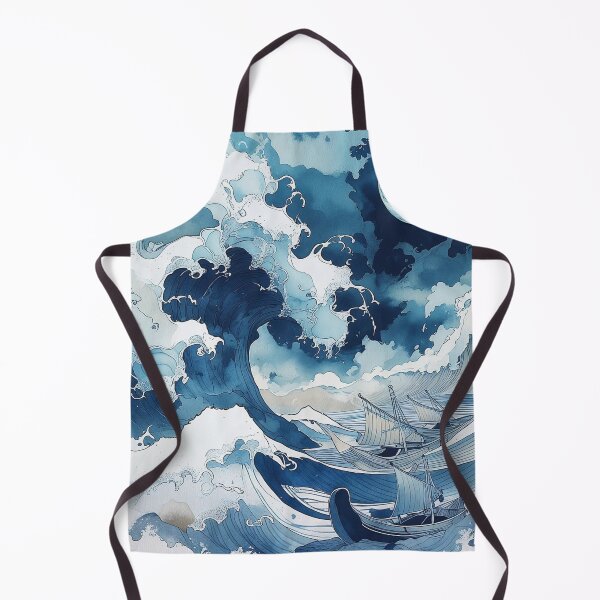 Item preview, Moonlit Japanese Ocean Wave Canvas Wall Art | Ukiyo‑e Inspired Great Wave Seascape Print designed and sold by RSDigitalPrintDesign.