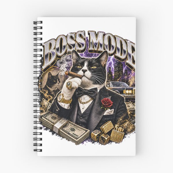 Item preview, Boss Mode Tuxedo Cat | Luxury Mafia Cat Streetwear Graphic Tee designed and sold by QuirkyCloud Designs.