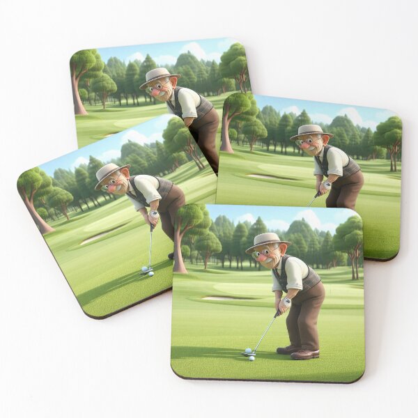 Item preview, Old Fart playing golf designed and sold by Colin Bentham.