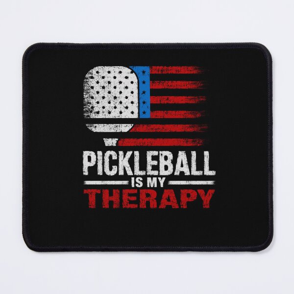 Item preview, Pickleball Is My Therapy American Flag Player Enthusiast designed and sold by HumansStuck12.