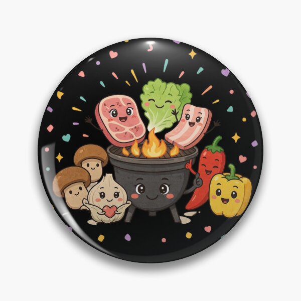 Item preview, Kawaii Korean Bbq and asian food designed and sold by DamioPolArt.