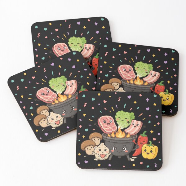 Item preview, Kawaii Korean Bbq and asian food designed and sold by DamioPolArt.