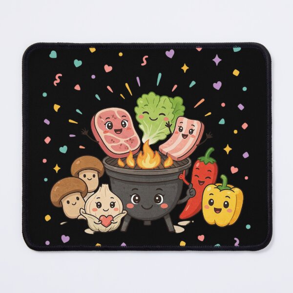 Item preview, Kawaii Korean Bbq and asian food designed and sold by DamioPolArt.
