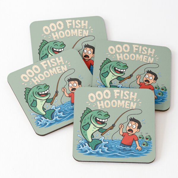 Item preview, Funny Fishing Humorous Cartoon designed and sold by W&RParadise.
