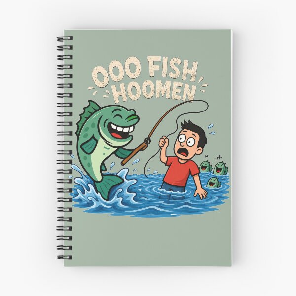 Item preview, Funny Fishing Humorous Cartoon designed and sold by WRParadise.