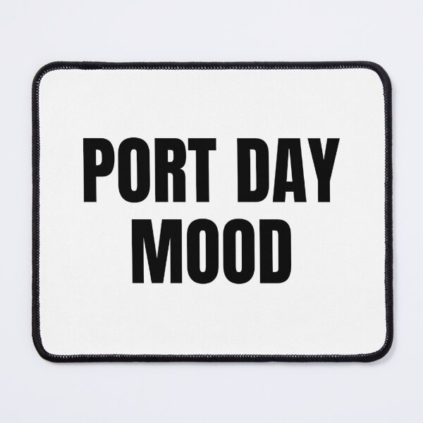 Item preview, Port Day Mood (Black) designed and sold by ShipCrewNation.