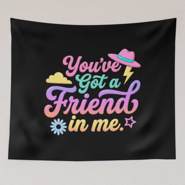 Item preview, You've Got a Friend In Me Retro Pastel Quote designed and sold by SiarheiYur.