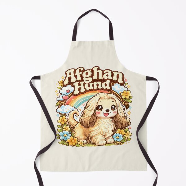 Item preview, Cute Afghan Hound Kawaii Rainbow Floral Dog Lover Design designed and sold by blankTeeShirt.