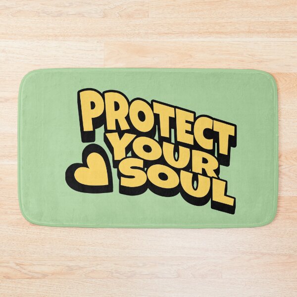 Item preview, Protect Your Soul Retro Inspirational Typography Design designed and sold by PrintandJoy.