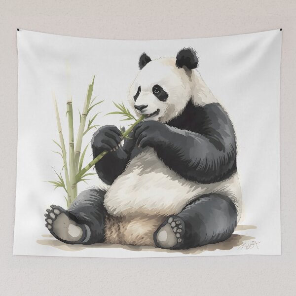Item preview, Giant Panda Watercolor Painting designed and sold by RawNaturePrints.
