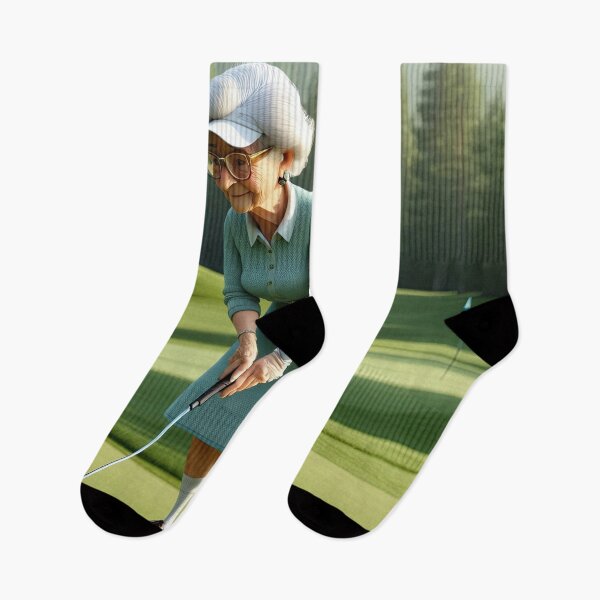 Item preview, Old Fart playing golf designed and sold by Colin Bentham.