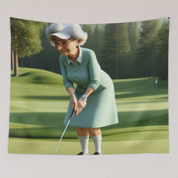 Item preview, Old Fart playing golf designed and sold by Colin Bentham.