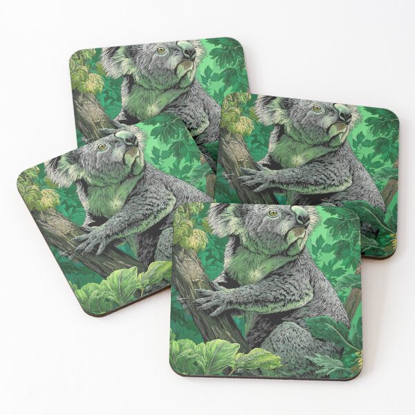 Item preview, Koala in Eucalyptus Forest Vintage designed and sold by veyraatelier.