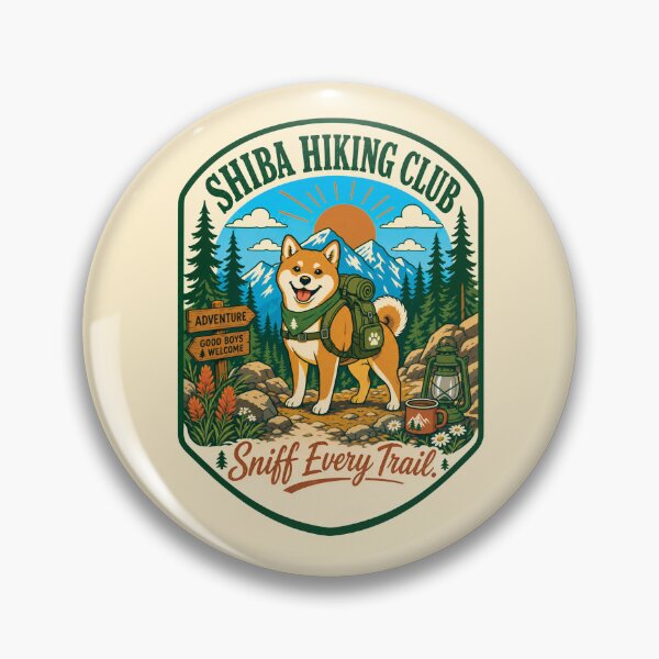 Item preview, Shiba Hiking Club Shirt, Shiba Inu Hiking Tee, Sniff Every Trail Dog Lover Shirt, Adventure Dog Graphic T-Shirt, Hiking Gift for Shiba Owners, Camping Outdoors Tee designed and sold by KAYJAY DESIGNS.