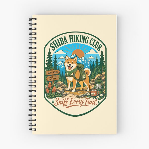 Item preview, Shiba Hiking Club Shirt, Shiba Inu Hiking Tee, Sniff Every Trail Dog Lover Shirt, Adventure Dog Graphic T-Shirt, Hiking Gift for Shiba Owners, Camping Outdoors Tee designed and sold by KAYJAY DESIGNS.