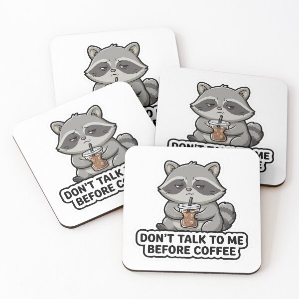 Item preview, coffe raccoon designed and sold by MMateka.