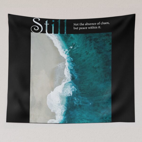 Item preview, Still – Ocean Typography Inspired by Calm & Chaos designed and sold by NeededTees.