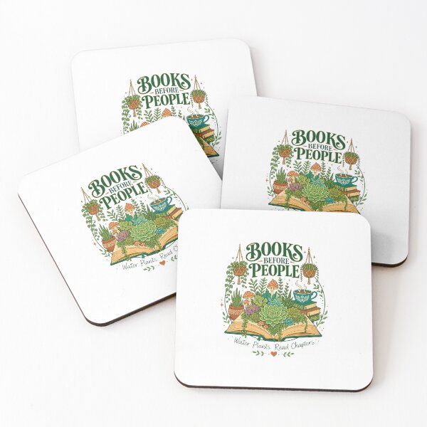 Item preview, Books Before People Shirt, Book Lover Plant Lover Tee, Introvert Reader Shirt, Cozy Bookworm T-Shirt, Water Plants Read Chapters Graphic Tee, Bibliophile Gift designed and sold by KAYJAY DESIGNS.