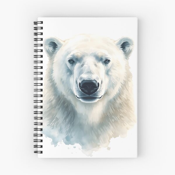 Item preview, Polar Bear Watercolor Painting designed and sold by RawNaturePrints.