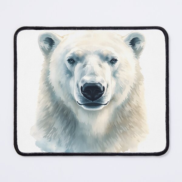 Item preview, Polar Bear Watercolor Painting designed and sold by RawNaturePrints.