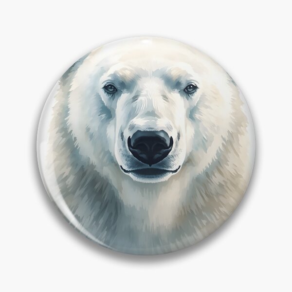 Item preview, Polar Bear Watercolor Painting designed and sold by RawNaturePrints.