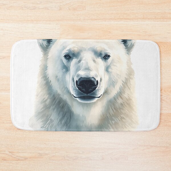 Item preview, Polar Bear Watercolor Painting designed and sold by RawNaturePrints.