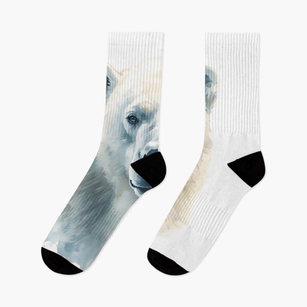Item preview, Polar Bear Watercolor Painting designed and sold by RawNaturePrints.