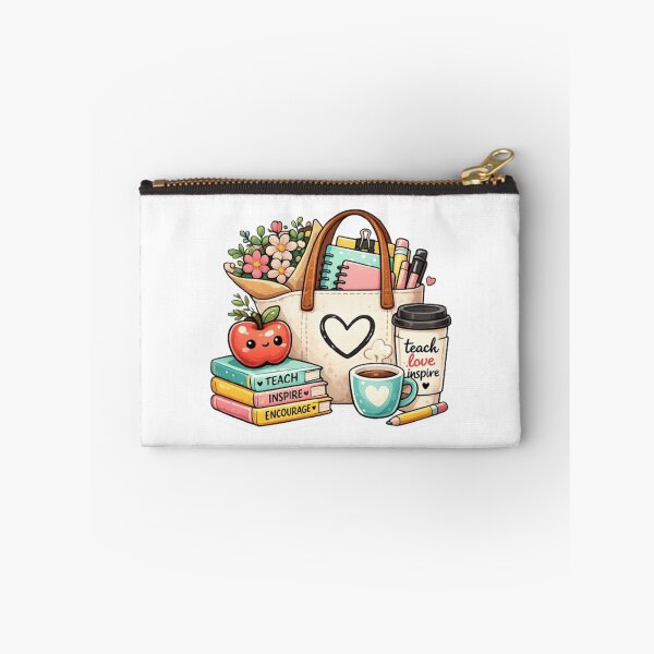 Item preview, Teacher Tote Bag | Cute Teacher Essentials, Books, Coffee & Apple Kawaii | Back to School Gift designed and sold by Pixanova.