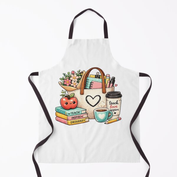 Item preview, Teacher Tote Bag | Cute Teacher Essentials, Books, Coffee & Apple Kawaii | Back to School Gift designed and sold by Pixanova.
