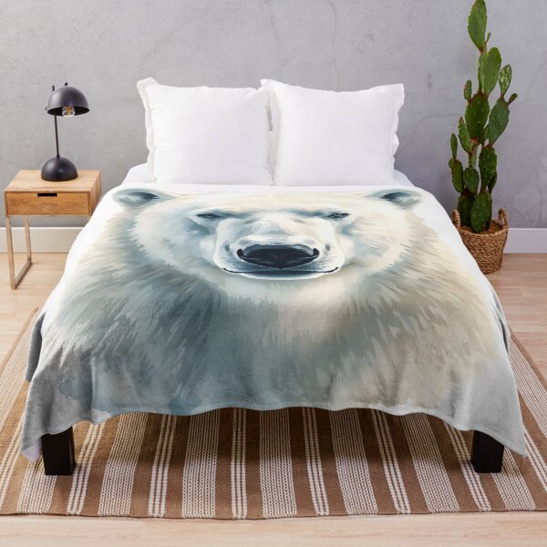 Item preview, Polar Bear Watercolor Painting designed and sold by RawNaturePrints.