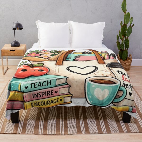 Item preview, Teacher Tote Bag | Cute Teacher Essentials, Books, Coffee & Apple Kawaii | Back to School Gift designed and sold by Pixanova.