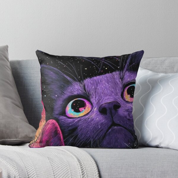 Item preview, Colorful Cosmic Cats Fantasy Neon designed and sold by veyraatelier.